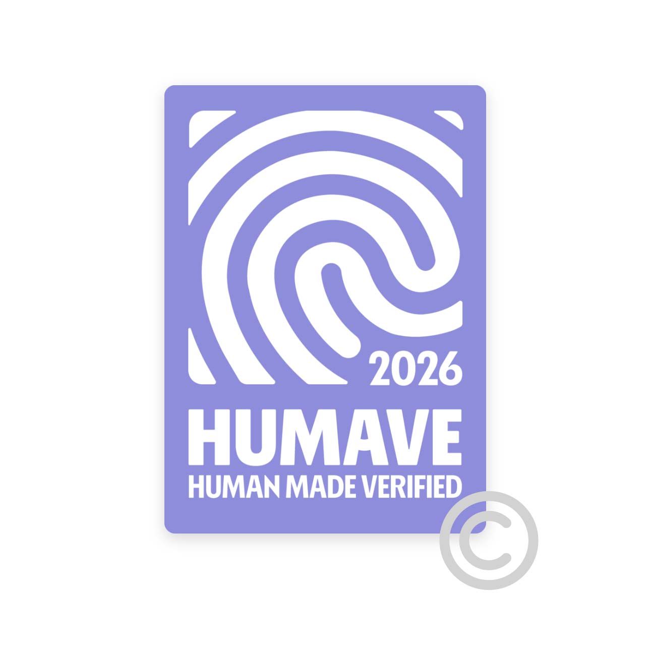 HUMAVE Siegel für menschliche Arbeit – Offizielle Zertifizierung gegen reine KI-Generierung.