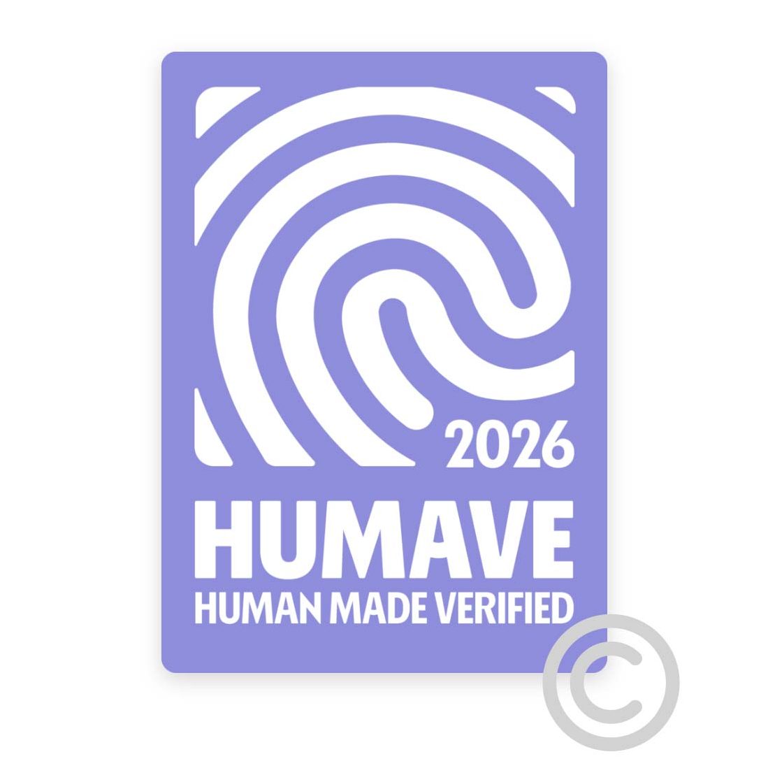 HUMAVE Siegel für menschliche Arbeit – Offizielle Zertifizierung gegen reine KI-Generierung.