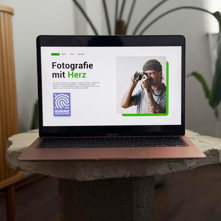 Fotografin zeigt menschliche Kreativität mit HUMAVE Label
